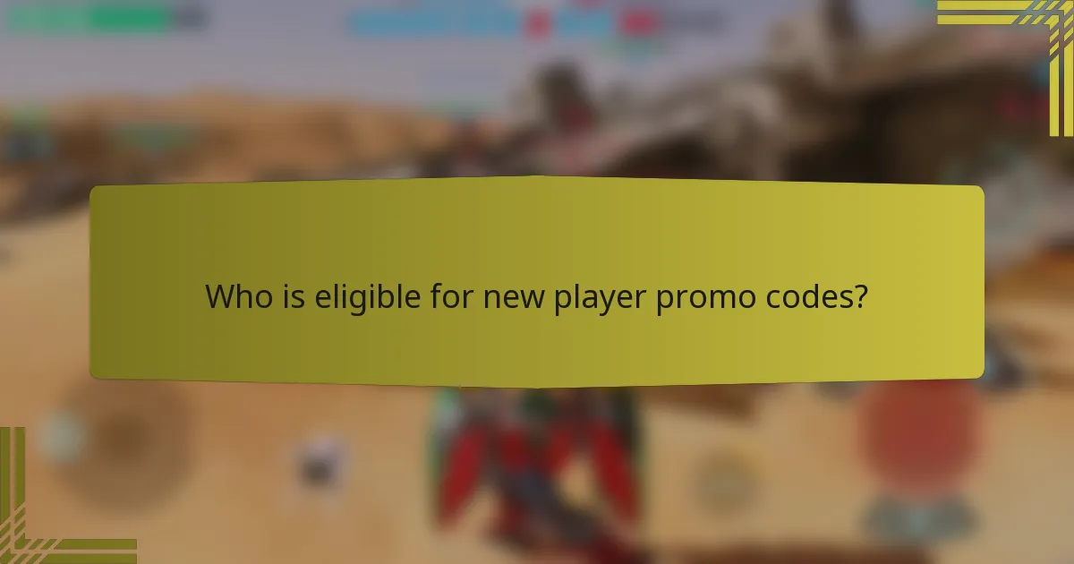 Who is eligible for new player promo codes?